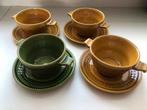 4x soepkommen met schotels Boch Frères La Louvière vintage, Antiek en Kunst, Ophalen of Verzenden