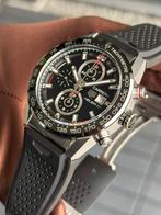 Tag Heuer Carrera 43mm Heuer 01, ‘18 FullSet Worn!, Sieraden, Tassen en Uiterlijk, Horloges | Heren, Gebruikt, Staal, ., Polshorloge