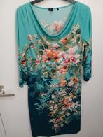 Maat M 38/40 King Louie jurk turquoise bloemenprint, Kleding | Dames, Jurken, Maat 38/40 (M), Blauw, Ophalen of Verzenden, Knielengte