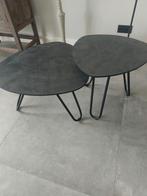 Super leuke salon/bijzet tafeltjes, Huis en Inrichting, Tafels | Salontafels, 50 tot 100 cm, Rond, Zo goed als nieuw, Minder dan 50 cm