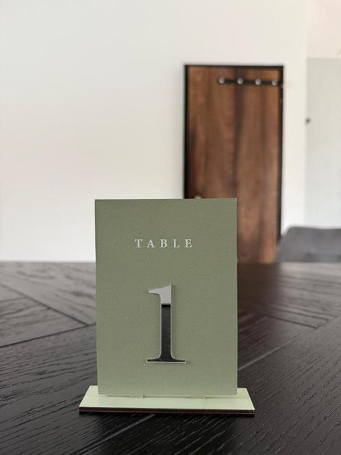 Table Numbers – Wedding / Events Decor - Tafelnummer Set, Hobby en Vrije tijd, Feestartikelen, Zo goed als nieuw, Versiering, Geboorte of Huwelijk