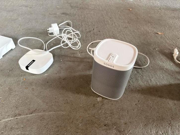 Sonos Play:5, Play:1, Boost & Bridge - Complete Set, Audio, Tv en Foto, Luidsprekers, Gebruikt, Front, Rear of Stereo speakers