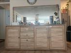 Houten kast met spiegel, Ophalen of Verzenden