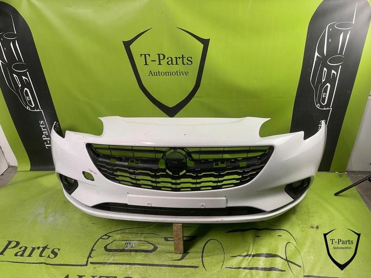opel corsa E voorbumper bumper grille, Auto-onderdelen, Carrosserie en Plaatwerk, Bumper, Opel, Gebruikt, Ophalen of Verzenden