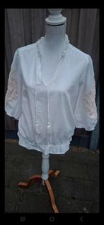 Creme linnen blouse met borduursel mt 42, Kleding | Dames, M&S, Ophalen of Verzenden, Nieuw, Maat 42/44 (L)