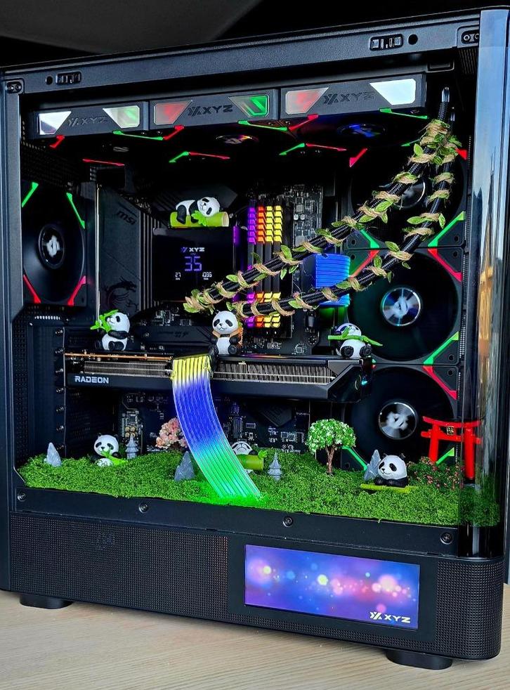 Panda Game PC: Ryzen 7 5800X 32GB SSD 9060XT 16GB, Computers en Software, Desktop Pc's, Zo goed als nieuw, 4 Ghz of meer, SSD