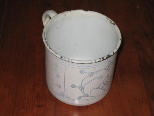 Emaille Koffiemok, Saksisch Emaille, Antiek en Kunst, Antiek | Servies los, Ophalen of Verzenden