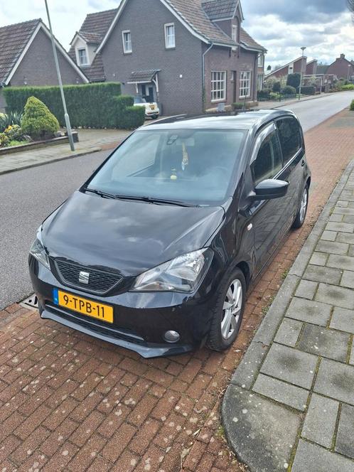 Seat MII 1.0 44KW 2014 Zwart, Auto's, Seat, Particulier, Mii, ABS, Airbags, Airconditioning, Alarm, Bluetooth, Centrale vergrendeling