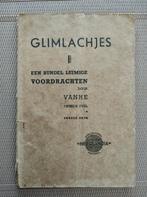 Glimlachjes, een bundel luimige voordrachten Door Vanhe, Ophalen of Verzenden, Gelezen, Cabaret, Vanhe