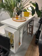 Hoge tafel / barmeubel modern wit, Huis en Inrichting, Tafels | Eettafels, Ophalen, Wit, modern, strak, 50 tot 100 cm, Zo goed als nieuw