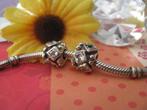 Bedel 925 SET ( past Pandora ) = robuust + bling bling, Overige merken, Ophalen of Verzenden, Zo goed als nieuw, 2 of 3 bedels