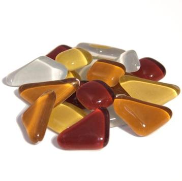 Colourful Mosaics soft glas polygonal à 65 gram mix bruin beschikbaar voor biedingen