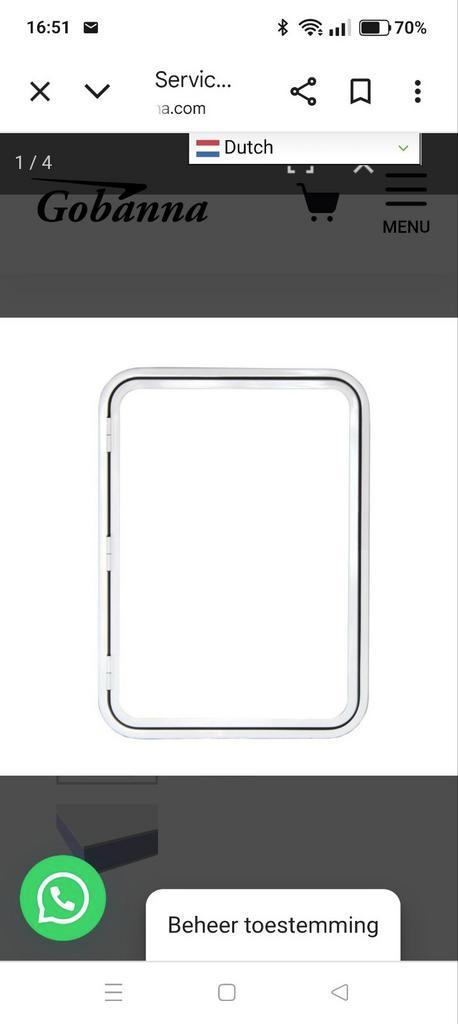 Serviceluik 650x900mm, voor camper of caravan. Merk Gobanna, Caravans en Kamperen, Camper-accessoires, Nieuw, Ophalen of Verzenden