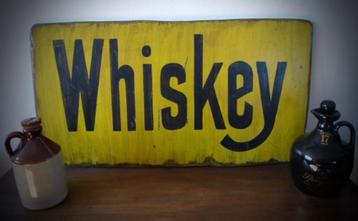 Handgeschilderd houten whiskey / whisky / pub bord / Amerika beschikbaar voor biedingen