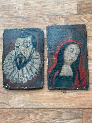 Schilderstukken linnen op hout spaans beschikbaar voor biedingen