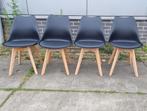 Nieuw Eetkamerstoel 4 voor €100, Hout, Zwart, Nieuw, Ophalen of Verzenden