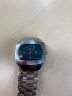 Vintage mechanisch Sicura Jump hour horloge - Uniek Display, Overige merken, Staal, Met bandje, Polshorloge