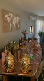 3 delig schilderij wereldkaart op hout, Ophalen