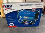 Ferm FGG-2000N Generator - Nieuw in doos!, Doe-het-zelf en Verbouw, Ophalen, Elektrisch startend, Benzine, Nieuw