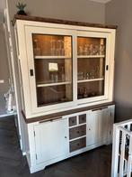 Mooie Buffetkast met Glasdeuren, Huis en Inrichting, Kasten | Vitrinekasten, Ophalen, 100 tot 150 cm, Zo goed als nieuw, Met lade(s)