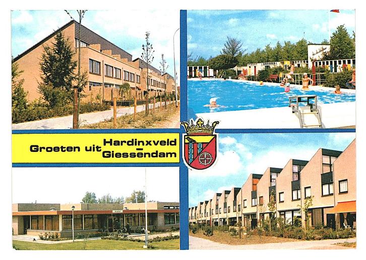 983346 Hardinxveld Giessendam ZH 80+ Gelopen met postzegel, Verzamelen, Ansichtkaarten | Nederland, Gelopen, Zuid-Holland, 1980 tot heden