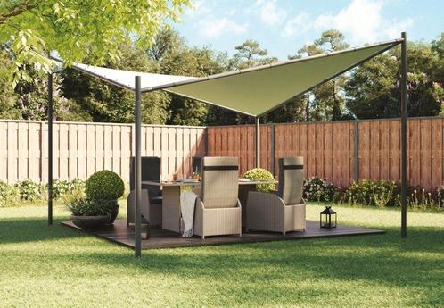 prieel Butterfly 3x3, Tuin en Terras, Schaduwdoeken, Nieuw, Ophalen