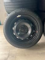 14” stalen velgen 4x100 + 165/60R14 zomerbanden, Auto-onderdelen, Banden en Velgen, Ophalen, 14 inch, Gebruikt, Banden en Velgen