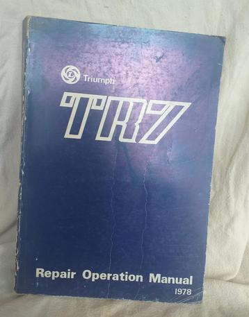 Reparatie handboek voor de triumph TR7 beschikbaar voor biedingen