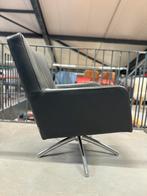 Brees new world Spider Fauteuil zwart leer draai stoel, Leer, Ophalen of Verzenden, Zo goed als nieuw