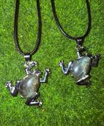 Kikker Ketting met Labradoriet - Transformatie & Geluk, Overige kleuren, Nieuw, Ophalen of Verzenden, Steen of Mineraal