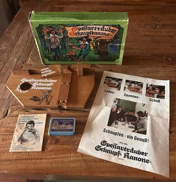 Origineel oud spel Snuifkanon Spessartrauber beschikbaar voor biedingen