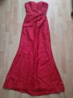 schittende lange rode gala/avond jurk, maat 34/36, Kleding | Dames, Galajurk, Ophalen of Verzenden, Zo goed als nieuw, Maat 34 (XS) of kleiner