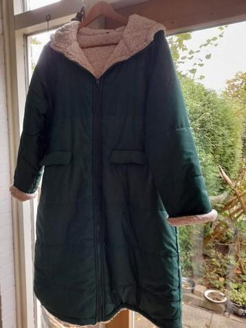 Groene Winterjas Maat L - Zo goed als nieuw! beschikbaar voor biedingen