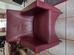 Bordeaux leren fauteuils (2 stuks), Huis en Inrichting, Banken | Sofa's en Chaises Longues, Ophalen, Eenpersoons, Minder dan 75 cm