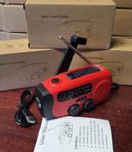 Noodradio Solar met Accu 2000 mAh en Hand Crank - PARTIJ, Ophalen of Verzenden, Nieuw, Radio