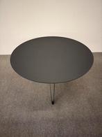 Ronde eettafel HPL Fenix zwart 125cm, Huis en Inrichting, Tafels | Eettafels, Rond, Ophalen of Verzenden, Zo goed als nieuw, Vijf personen of meer