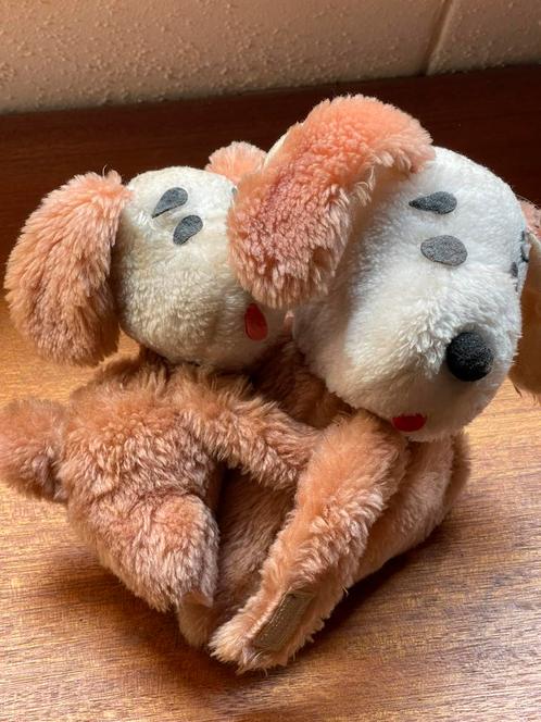 Vintage Laurel knuffelhondjes, Kinderen en Baby's, Speelgoed | Knuffels en Pluche, Zo goed als nieuw, Overige typen, Ophalen of Verzenden