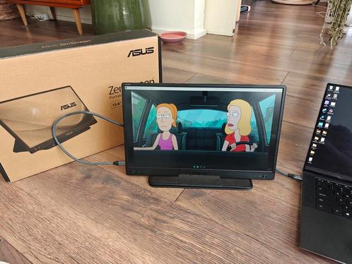 Asus Zen screen Portable Monitor MB166C, Computers en Software, Monitoren, Zo goed als nieuw, USB-C, IPS, Ophalen of Verzenden