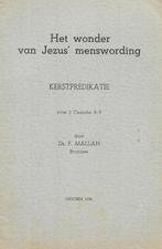 ds. F. Mallan - Kerstpredicatie over 2 Corinthe 8:9, Verzenden, Zo goed als nieuw
