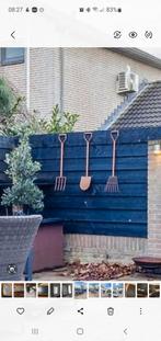 Schep, riek en hark wanddecoratie, Ophalen of Verzenden, Zo goed als nieuw