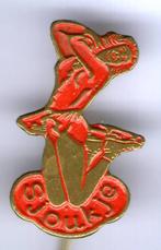 Sjoukje Dijkstra rood/koper kustschaatser speldje( S_195 ), Verzamelen, Speldjes, Pins en Buttons, Verzenden, Nieuw, Sport, Speldje of Pin