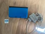 Nintendo 3DS xl met oplader en game, Spelcomputers en Games, Spelcomputers | Nintendo 2DS en 3DS, Blauw, Ophalen of Verzenden