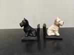 bijna antieke boekensteunen whisky hondjes black & white, Ophalen of Verzenden, Gebruikt, Dier