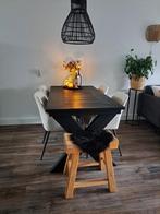 Stoere robuuste bok/zadel kruk, Ophalen, Gebruikt, Hout