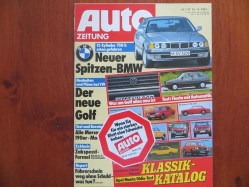 Auto Zeitung (nr. 16 1987) BMW 750 iL, nwe Volkswagen Golf, Boeken, Auto's | Folders en Tijdschriften, BMW, Ophalen of Verzenden
