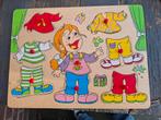 Houten kledingpuzzel, Ophalen, 10 tot 50 stukjes, Gebruikt
