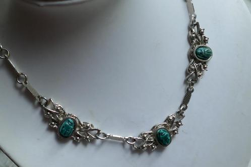 Egyptische ketting met scarabee, Sieraden, Tassen en Uiterlijk, Antieke sieraden, Ketting, Overige materialen, Verzenden