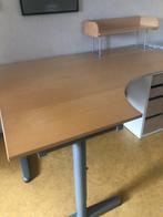 Burea Ikea 1.60x1.20 cm, incl. opzet plank excl. ladekastje, In hoogte verstelbaar, Zo goed als nieuw, Ophalen, Bureau