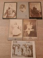 Antieke kabinet foto's koningshuis Wilhelmina foto's, Ophalen of Verzenden