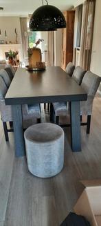 Grote Rechthoekige Eettafel, Huis en Inrichting, Tafels | Eettafels, Ophalen, Gebruikt, Eikenhout, 200 cm of meer